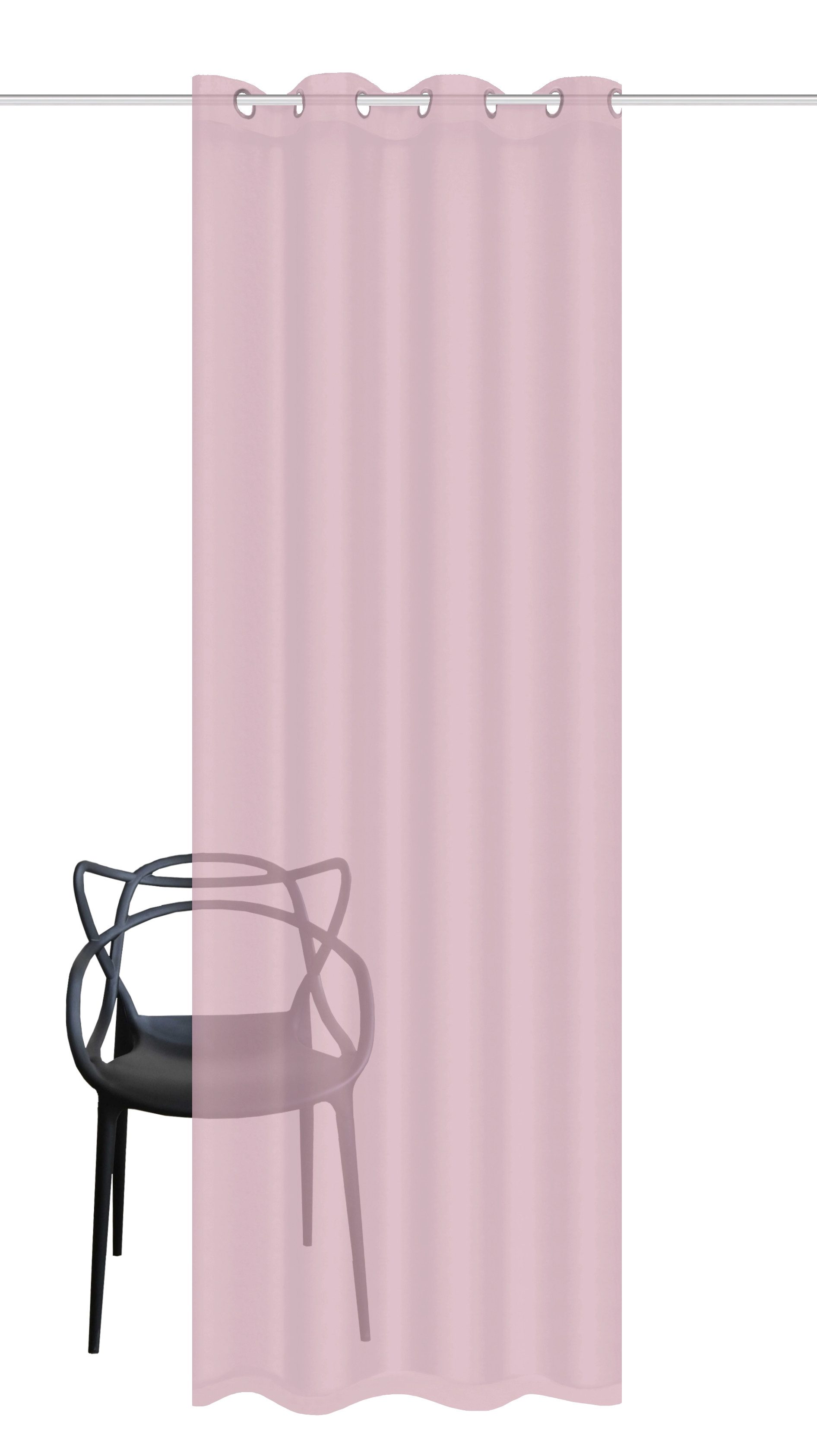 HOME WOHNIDEEN Vorhang Ösenschal Leinenstruktur Uni Dolly 245x140 cm 1x Fer günstig online kaufen