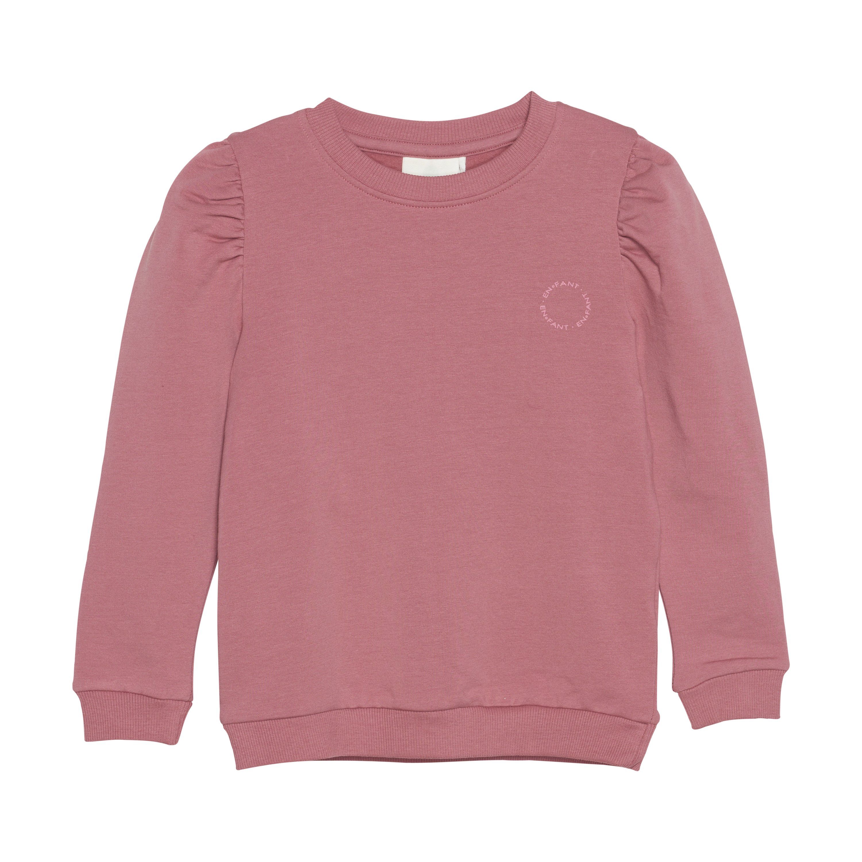 EN FANT Rundhalspullover ENSweatshirt LS - 230396 Basic Sweater Mesa Rose (5300)