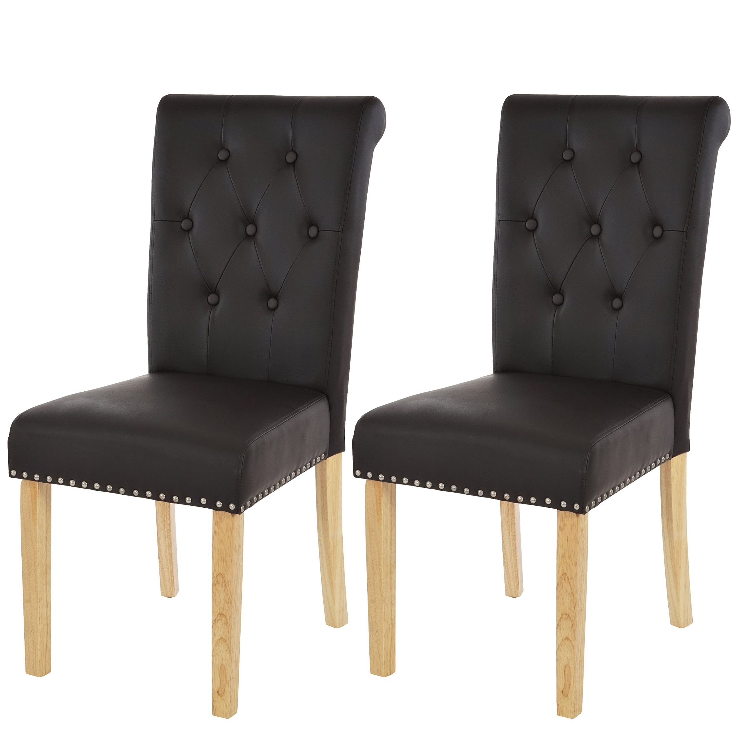 MCW Esszimmerstuhl Edinburgh II-2 (Set, 2 St), 2er-Set, Rutschfest durch Kunststoffuntersatz, Abgerundete Kanten