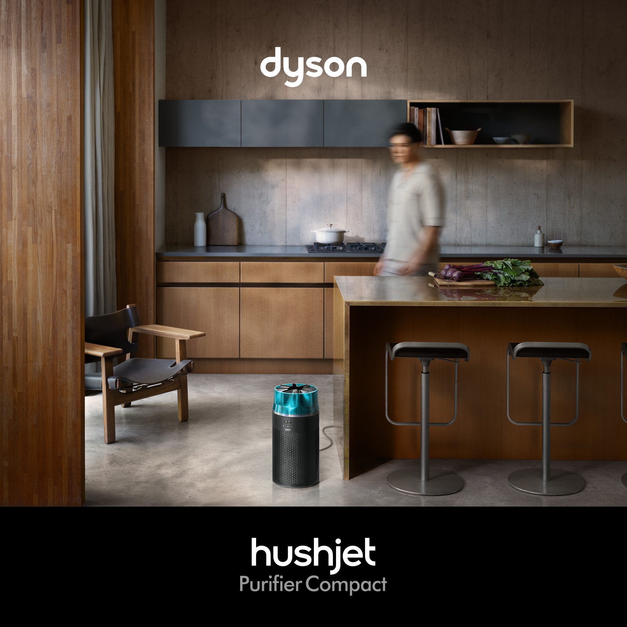 DYSON Luftreiniger HushJet Purifier Compact HJ10, für 100 m² Räume, Kompakt und leistungsstark. Und dennoch leise.