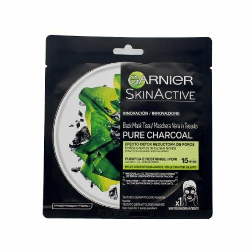 GARNIER Gesichtsmaske SkinActive Black Mask Tissu Pure Charcoal 1 Unit