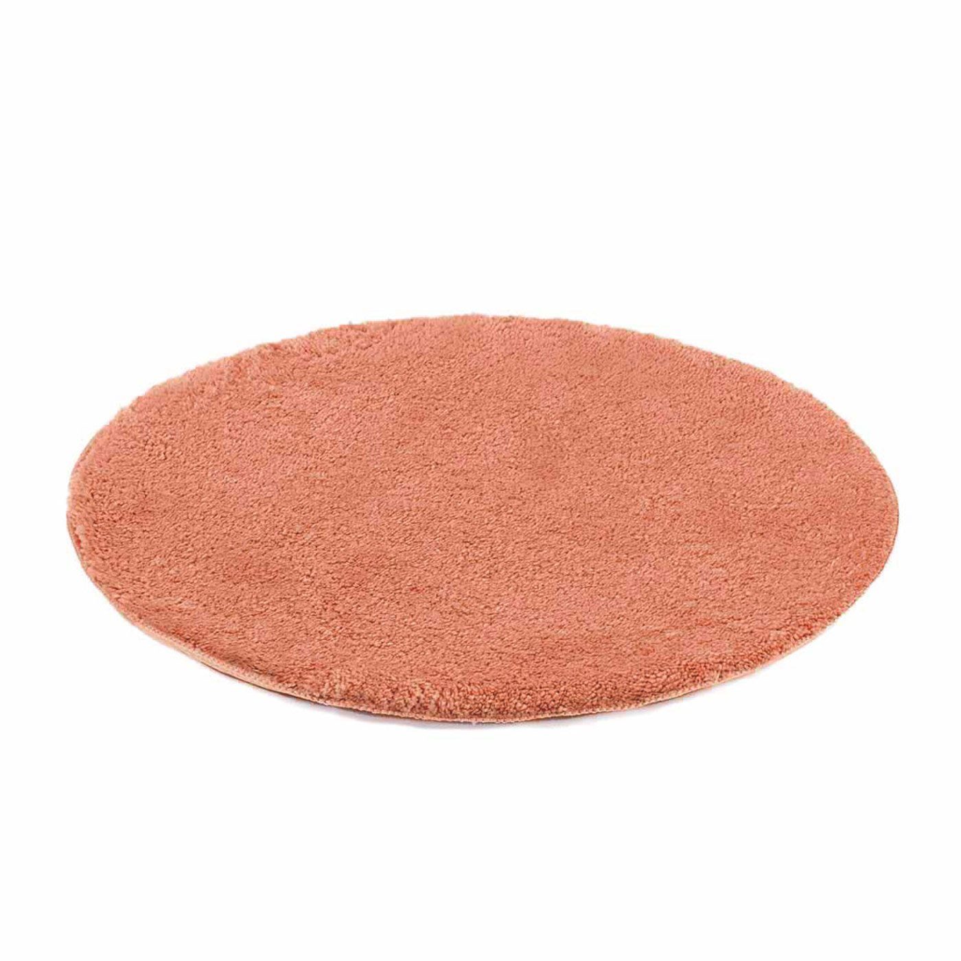 etérea Himmlische Qualität Badematte etérea Badteppich Badematte Vicky, Höhe 20 mm, rutschhemmend beschichtet, schnell trocknend, strapazierfähig, fußbodenheizungsgeeignet, Microfaser, rund, rutschhemmender Rücken