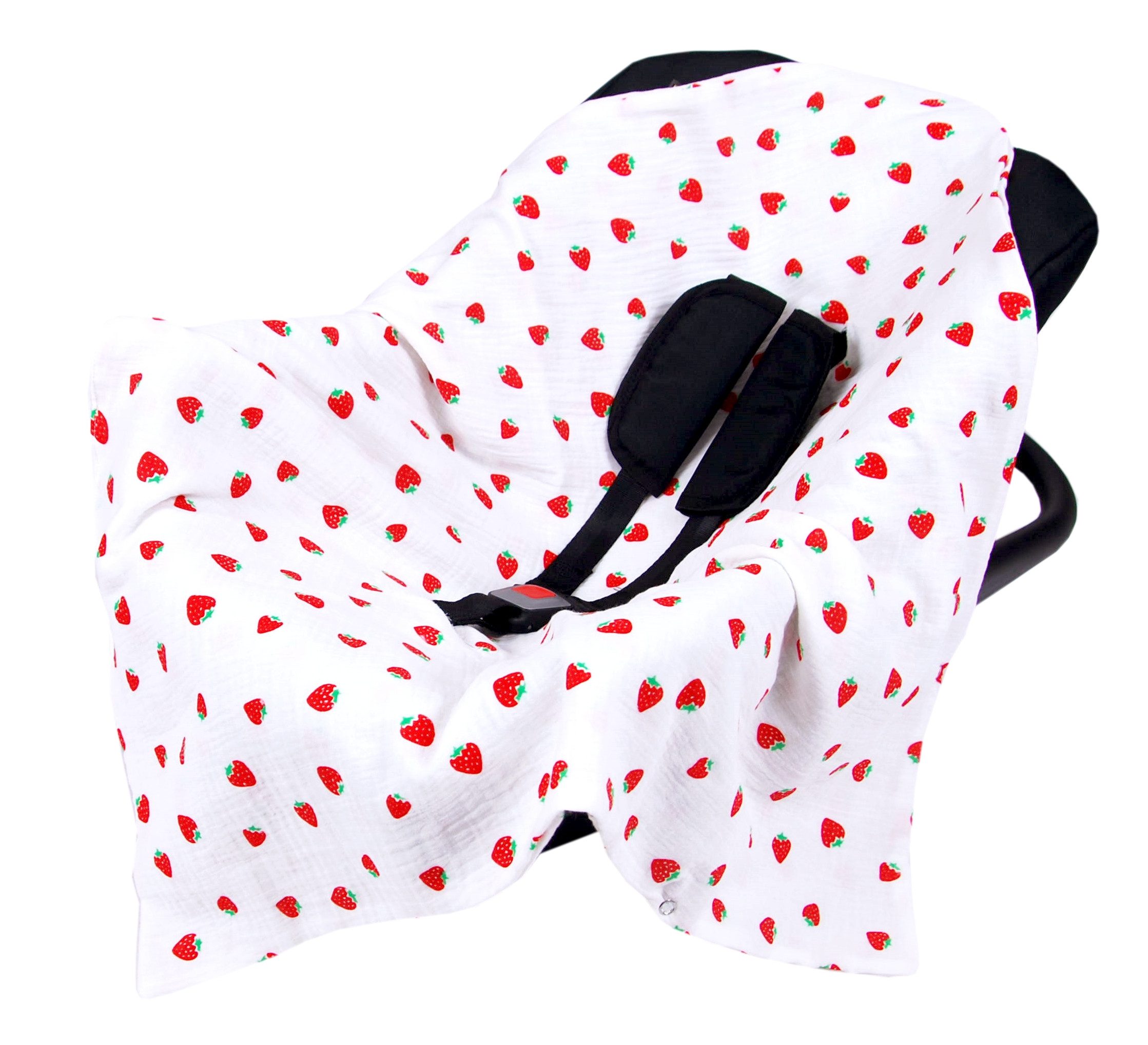 Babyschale Einschlagdecke Babyschale Autositz Babydecke 80x80 cm aus Musselin