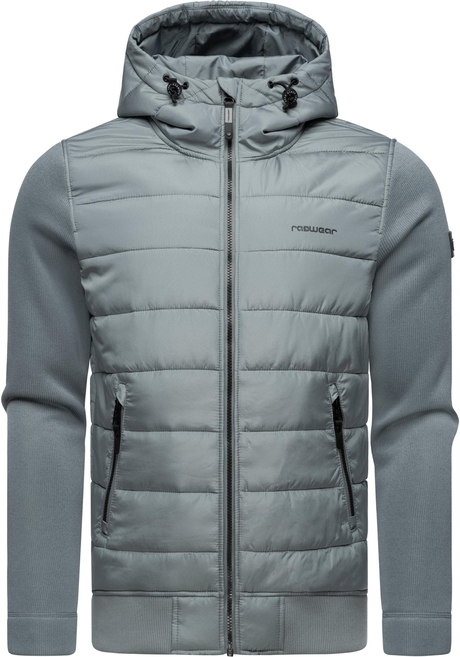 Ragwear Steppjacke Hallmar Hood Coole Herren Übergangsjacke mit weichen Ärmeln und Kapuze