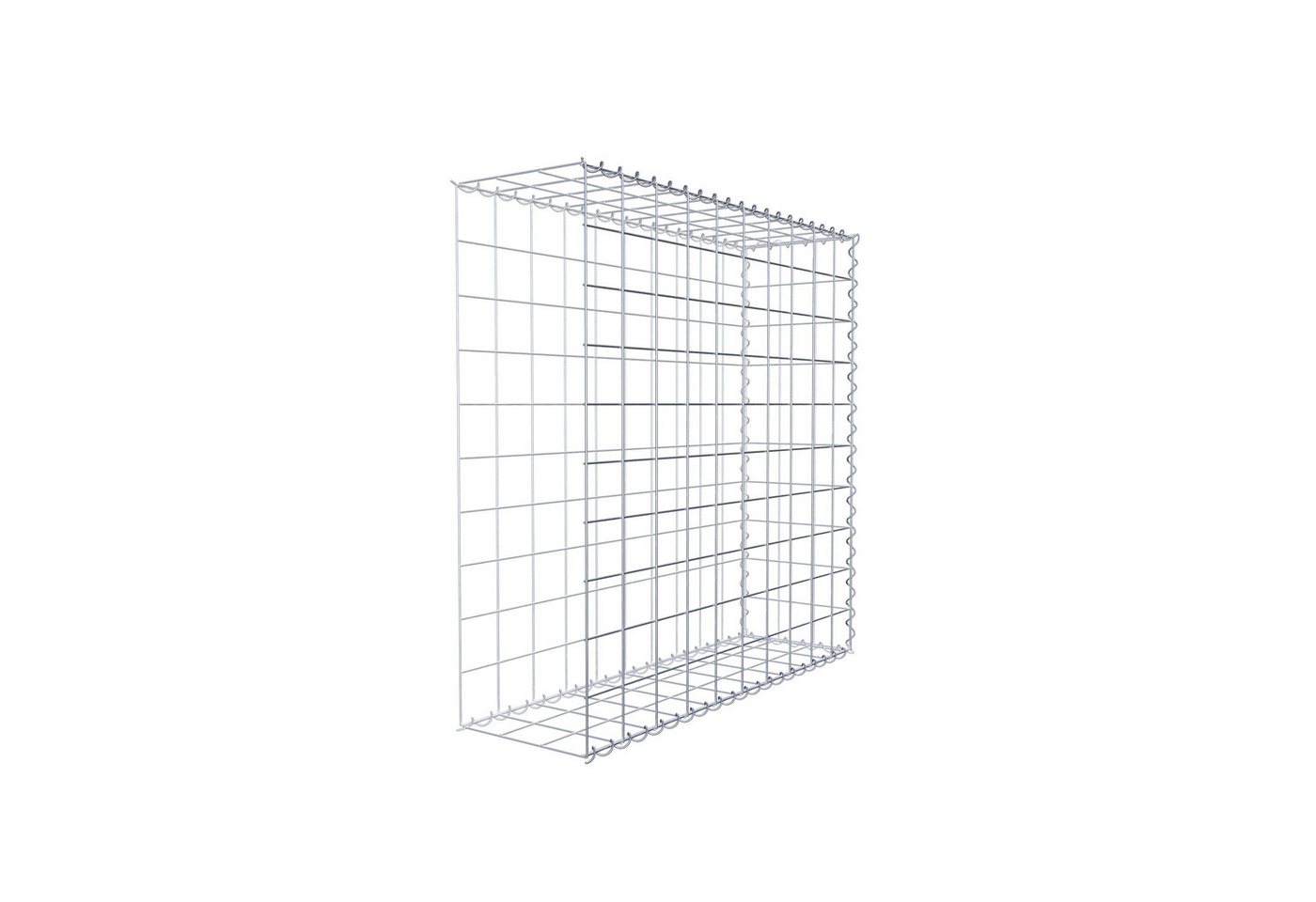 Thumbnail - Gabiona Gabionenzaun Anbaugabione Typ 2 100 cm x 100 cm x 30 cm (L x H x T), Maschenweite, (Anbaugabione Typ 2 100 cm x ...