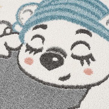 Kinderteppich Anime9385, Carpet City, rund, Höhe: 11 mm, Babyteppich, Sterne, Mond, Nachthimmel, Weicher Flor, Pflegeleicht