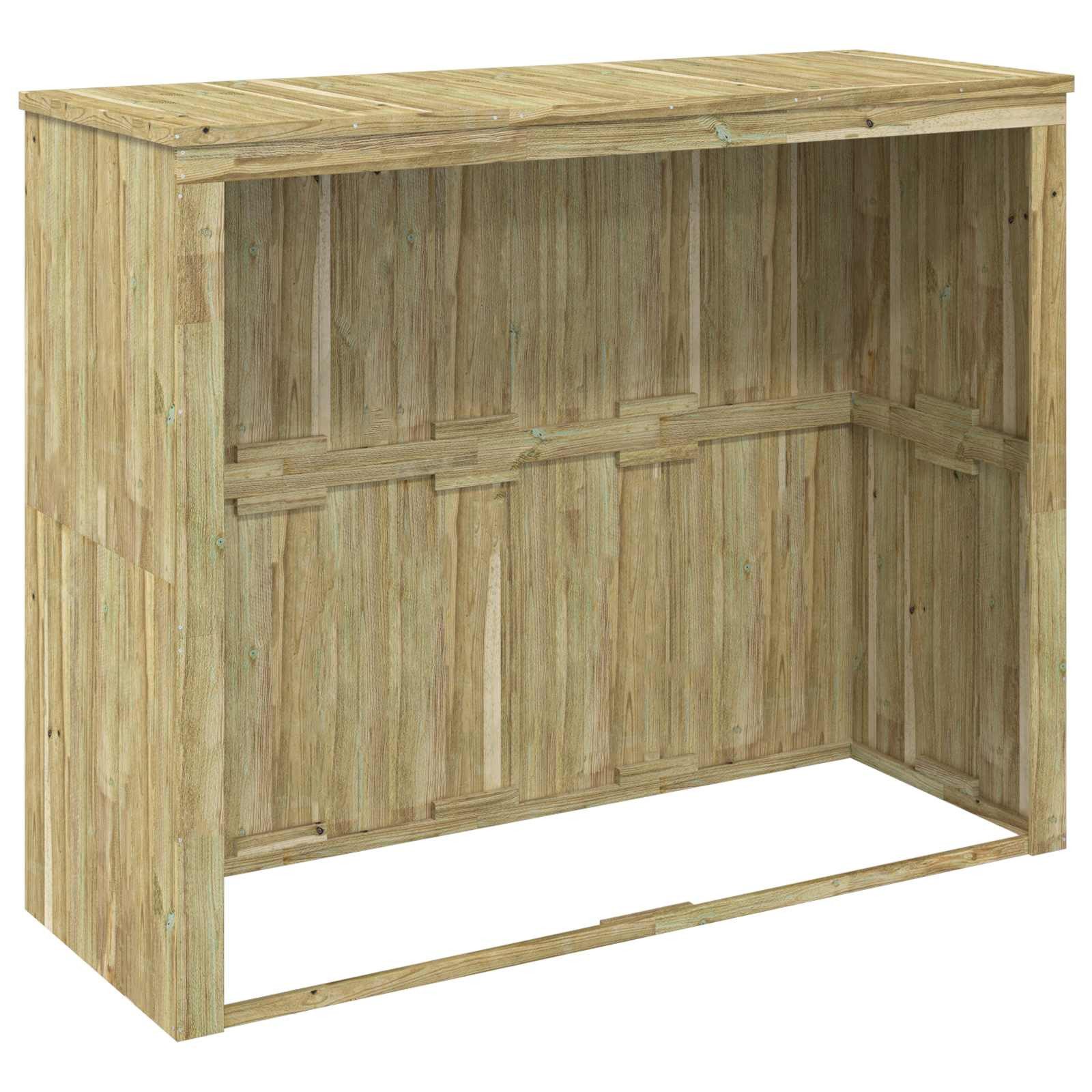 vidaXL Mülltonnenbox 200,5 x 76 x 159 cm Mülltonnenverkleidung Mülltonnenbox Imprägniertes