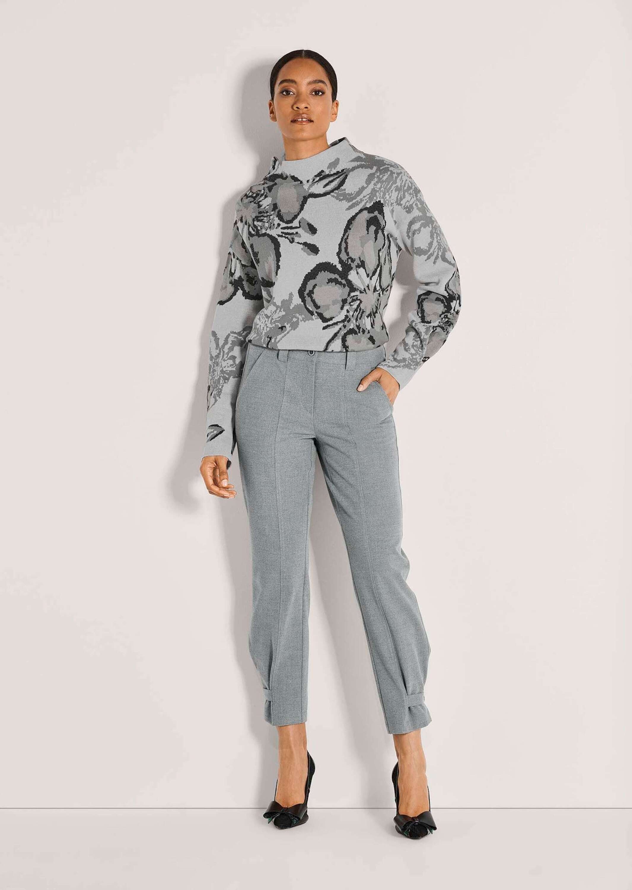 MADELEINE Stoffhose Mid Waist 7/8-Businesshose Stoffhose mit Flanell-Touch, günstig online kaufen