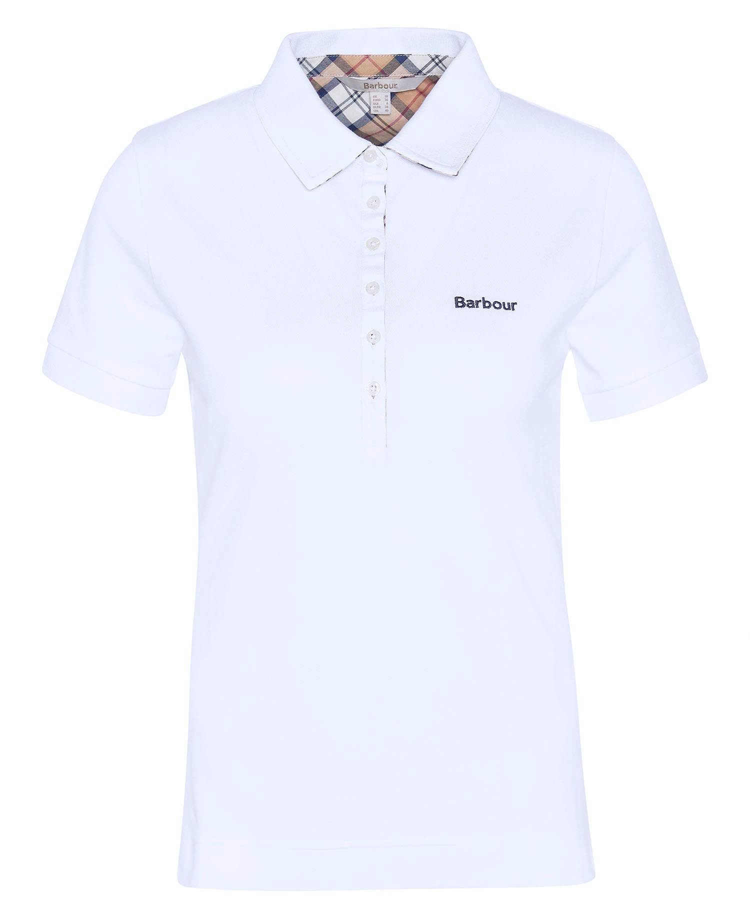 Barbour T-Shirt BARBOUR Poloshirt Portsdown White/ Hessian