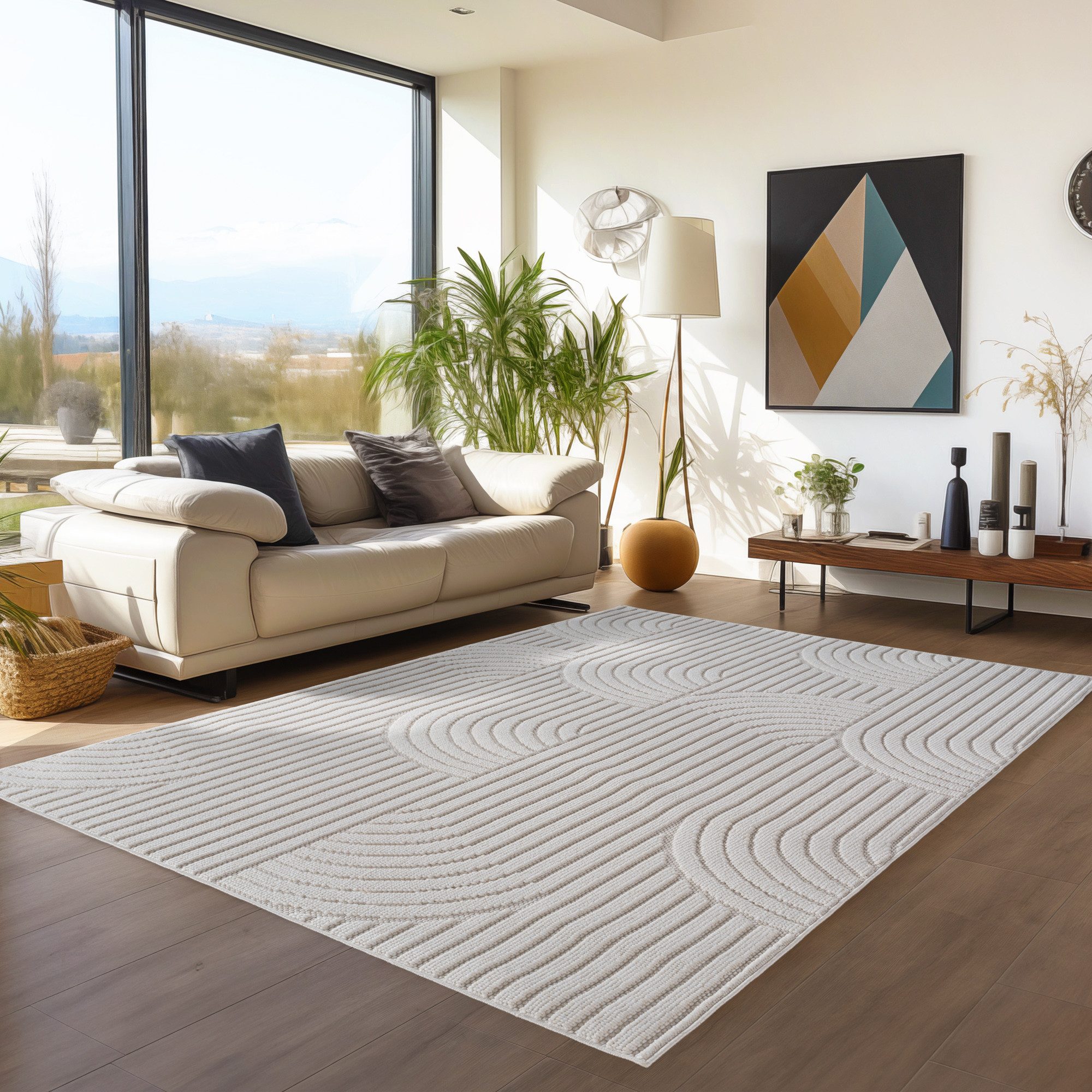 Teppium Teppich Skandinavischer Boho-Teppich mit Schlingenmuster, Rechtecki günstig online kaufen