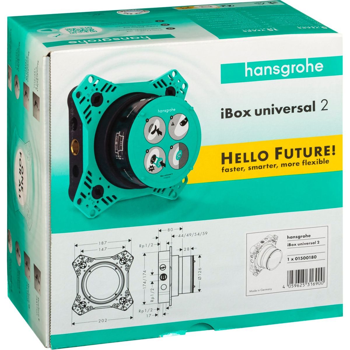 hansgrohe Unterputz-Einbaukörper iBox Universal 2 Unterputz-Grundkörper