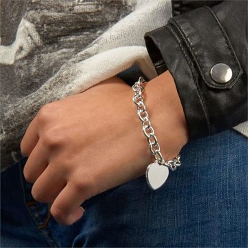 Unique Silberarmband Modernes Bettelarmband Silber mit Herzanhänger SB0080