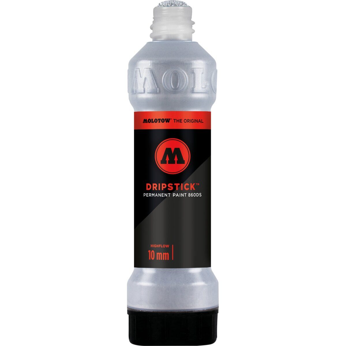 MOLOTOW Permanentmarker Dripstick Permanent Paint 860DS 70ml, chrom, Squeeze Bottle (6 Stück)