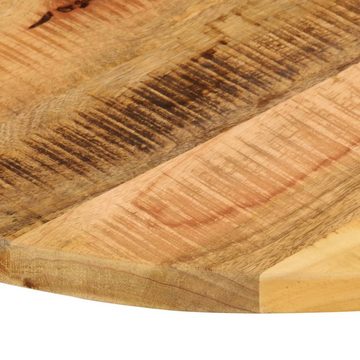 vidaXL Esstisch Tischplatte Ø 70x2,5 cm Rund Raues Massives Mangoholz