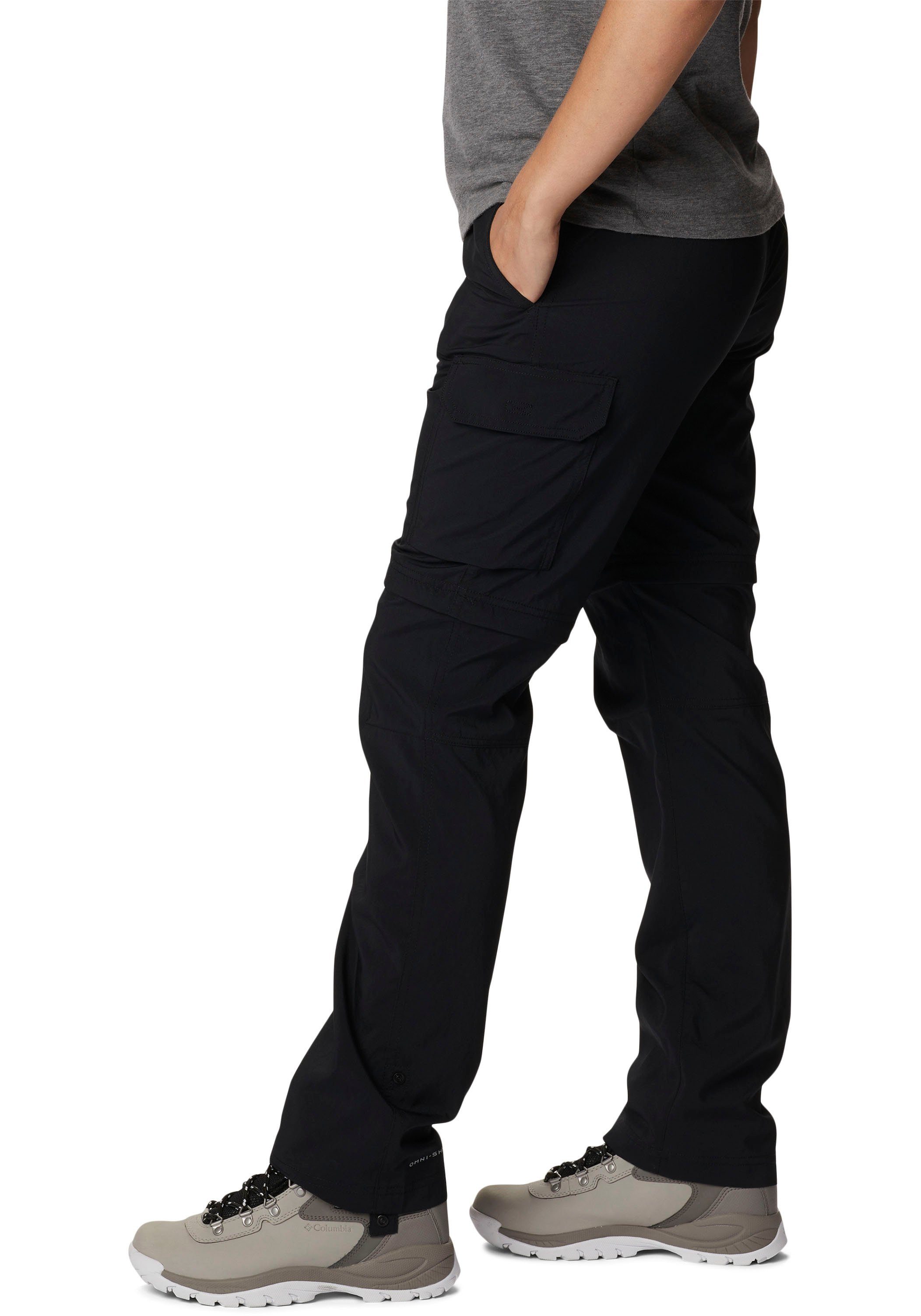 Convertible Silver Utility Pant Zip-off-Hose schwarz Columbia Ridge