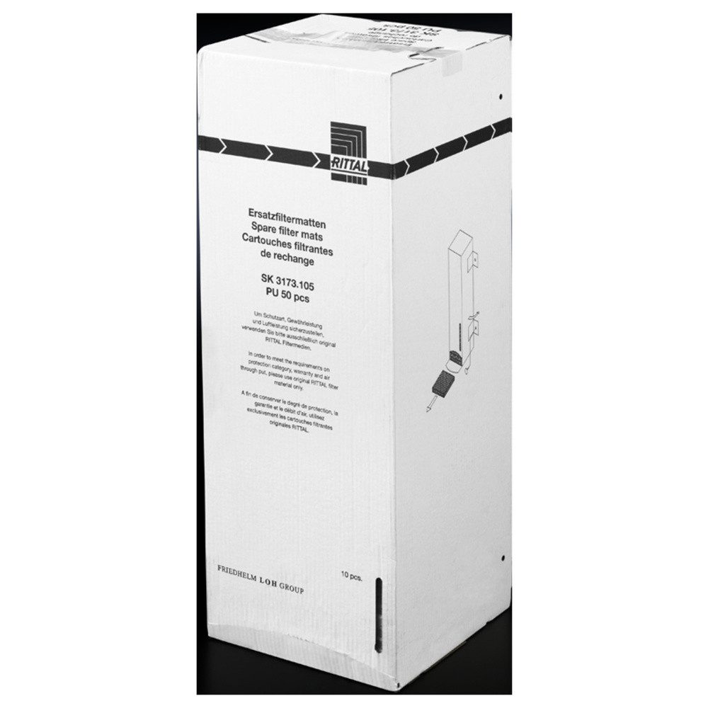 Gehäuselüfter Rittal SK 3173.105 Ersatz-Filtermatte (B x H x T) 289 x 289 x 17 mm