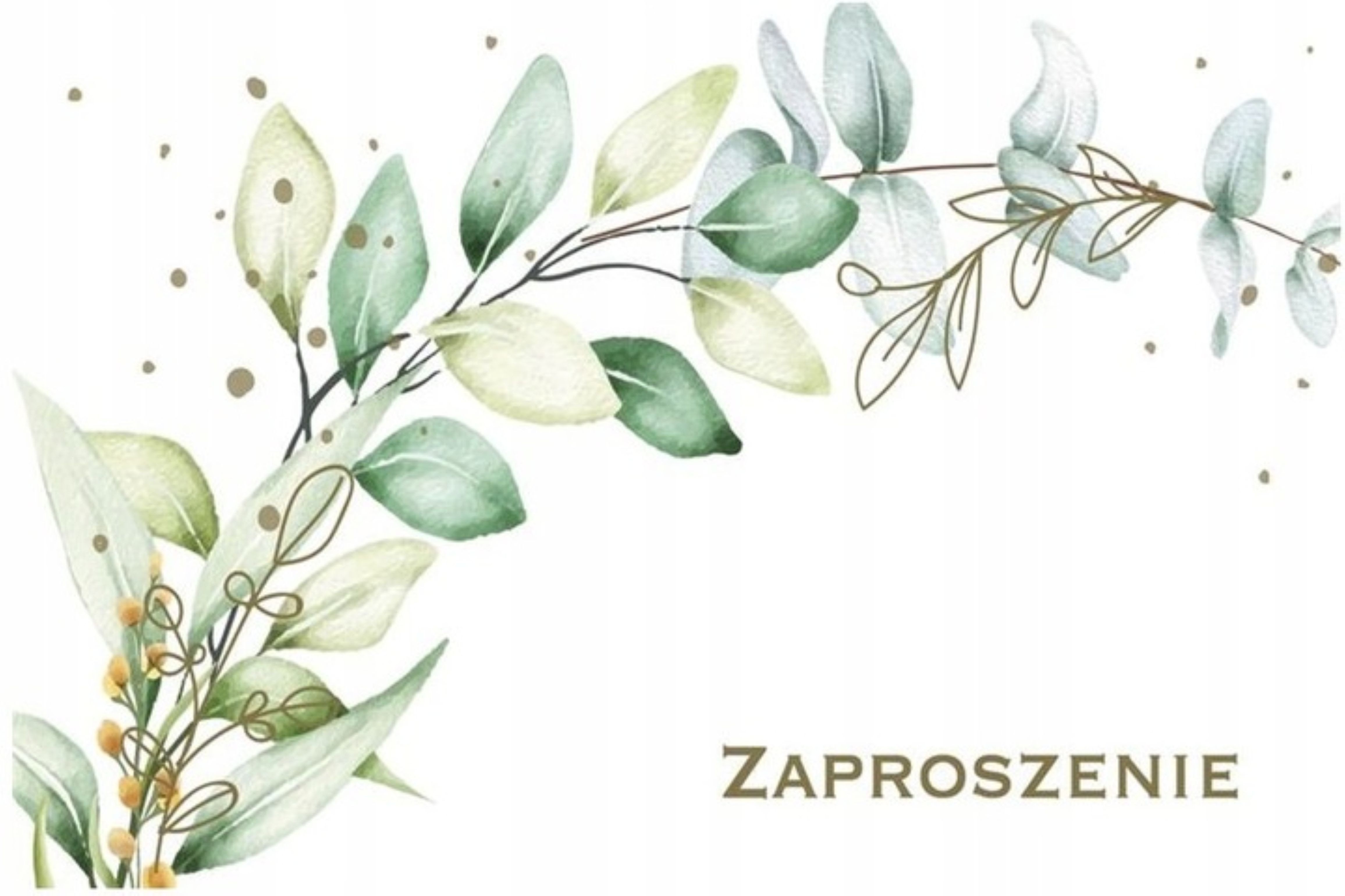 Festivalartikel Einladungskarten Einladungskarten Eukalyptus Boho – 10 Karten + Umschläge