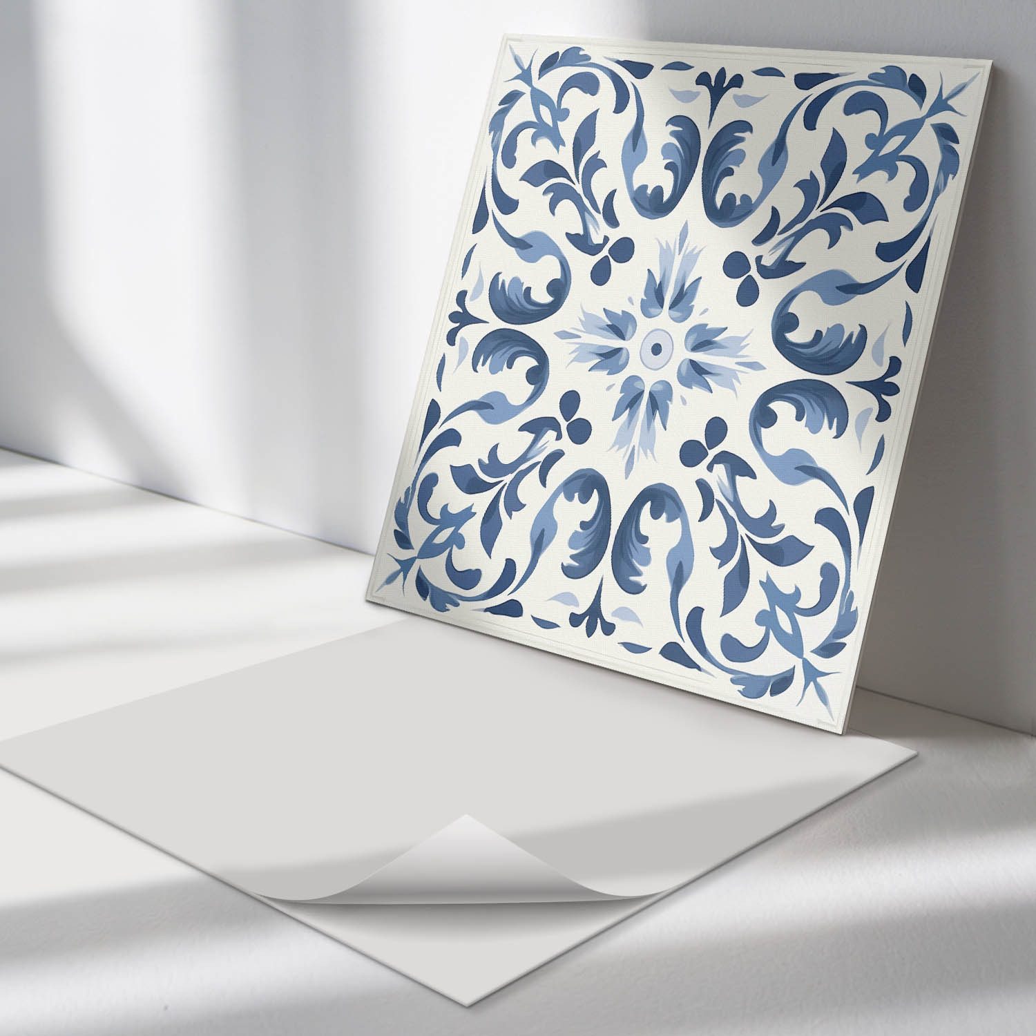Tulup Spritzschutz Küchenrückwand Blumenmuster auf Fliesen günstig online kaufen