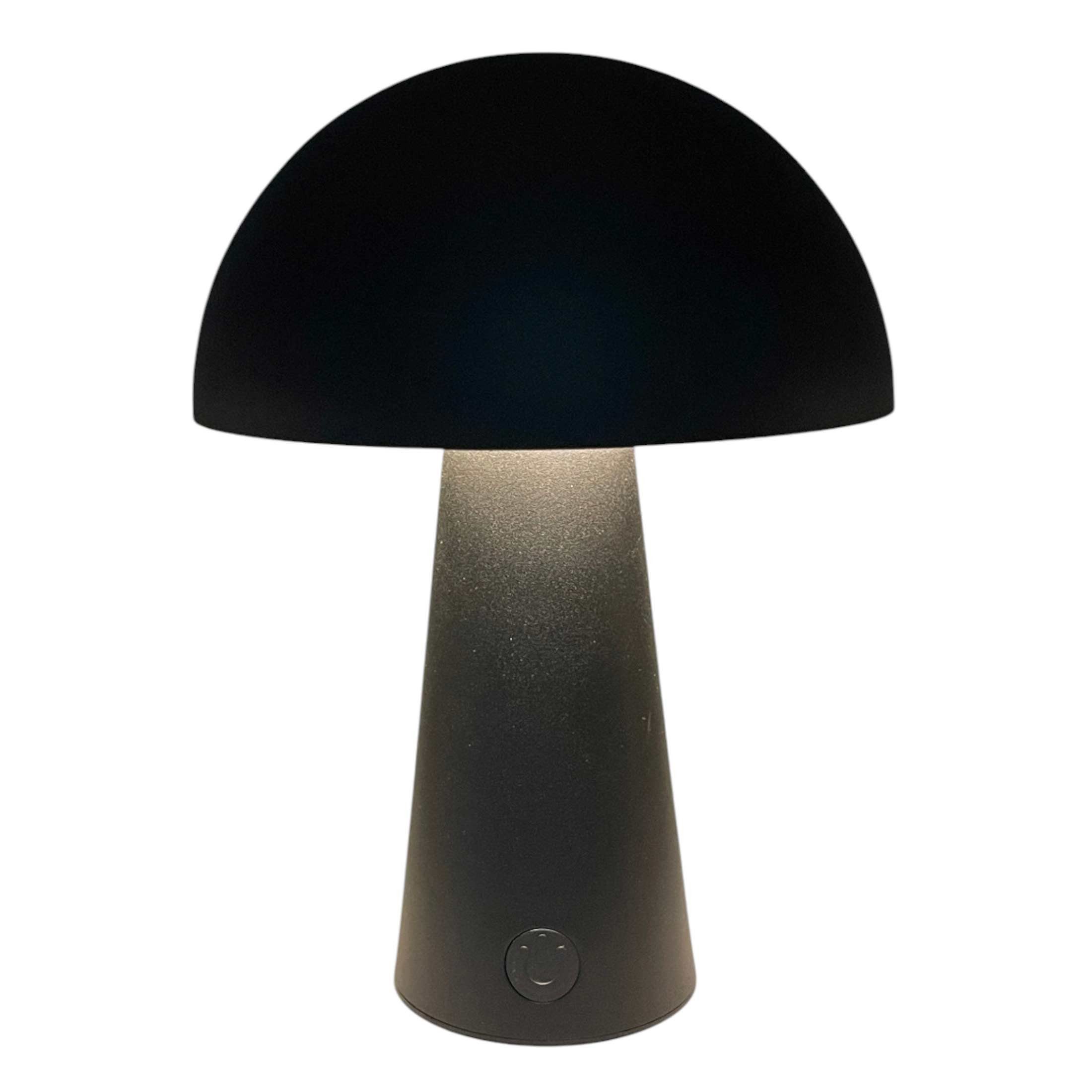 Coen Bakker Deco BV LED Außen-Tischleuchte, Dimmfunktion, LED, warmweiß, kaltweiß, neutralweiß, USB touch dimmbar schwarz matt 3 Lichtfarben 15x21cm