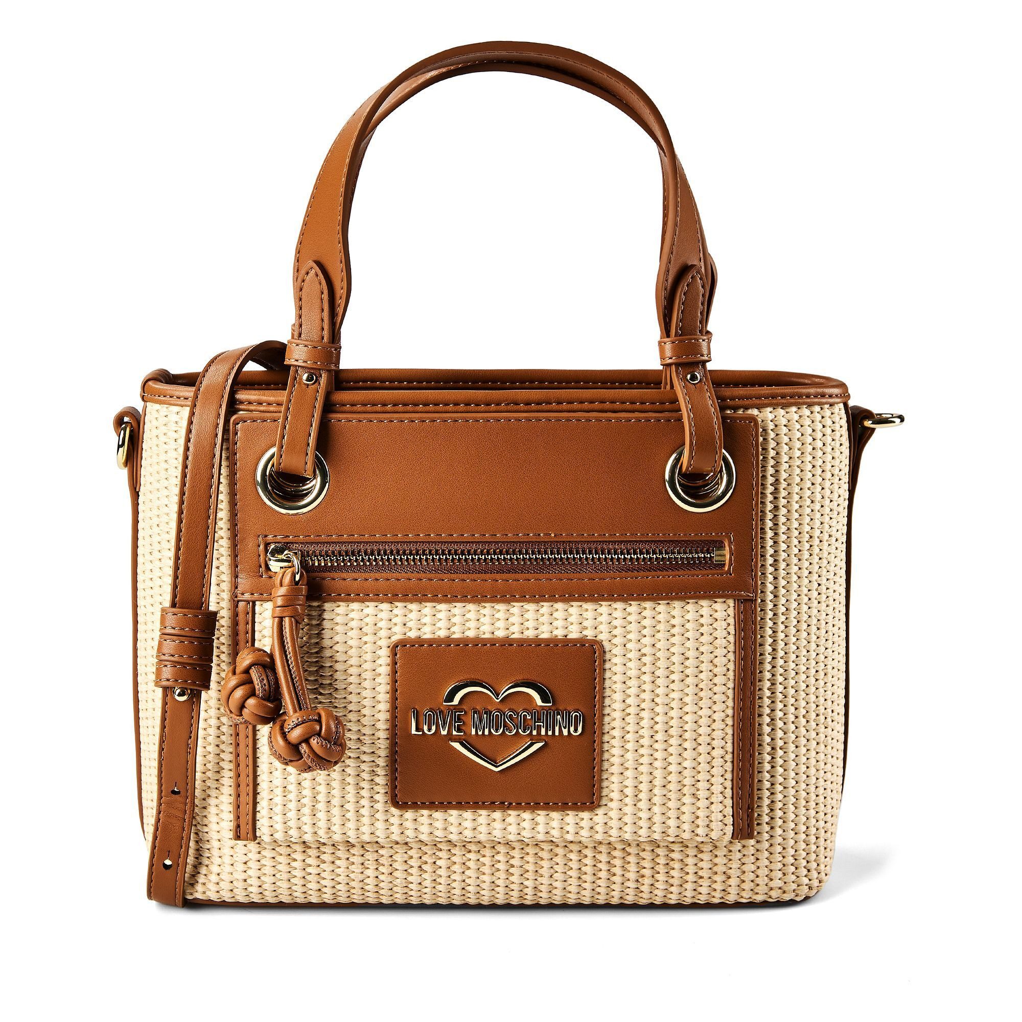 LOVE MOSCHINO Henkeltasche Straw Chic, Polypropylen