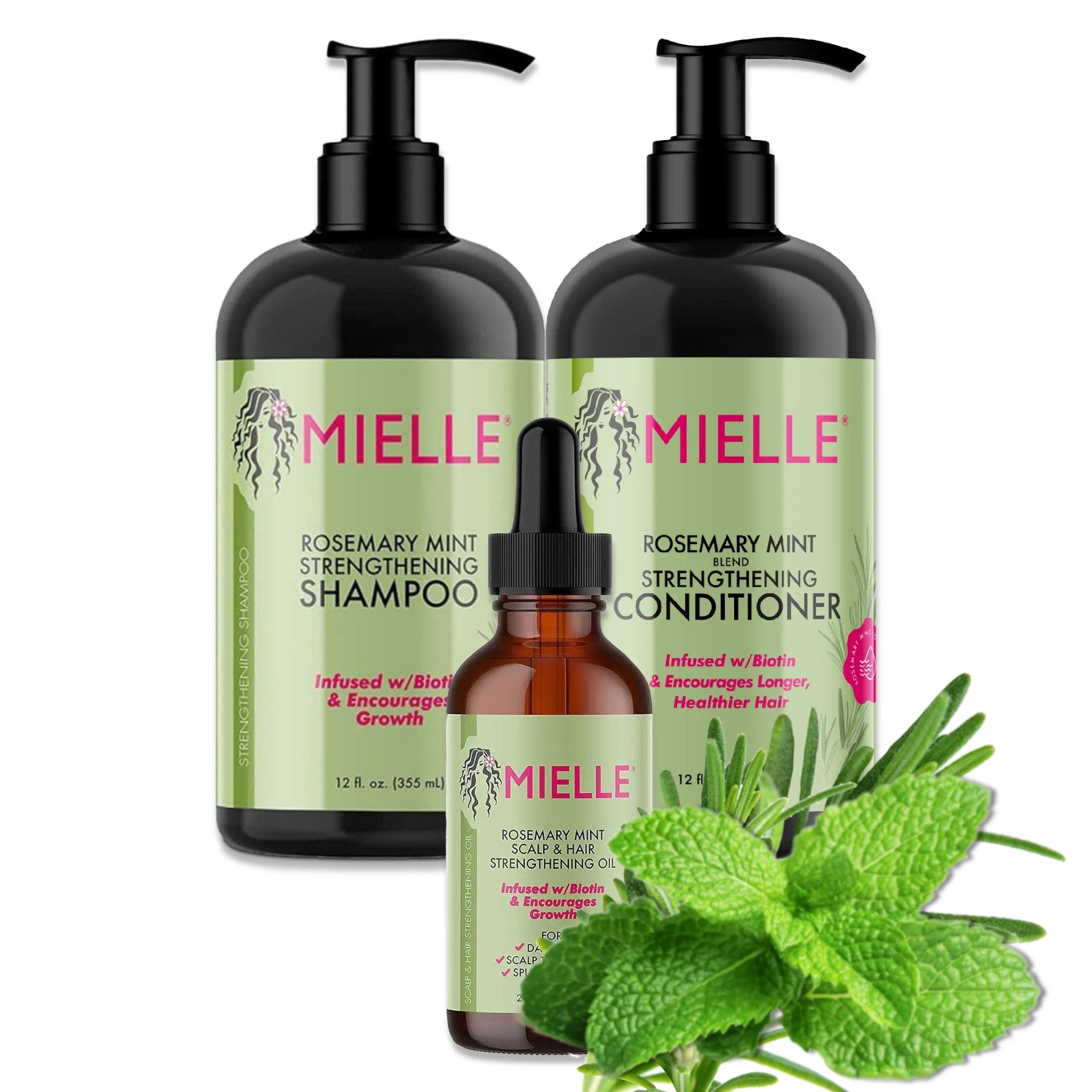 Mielle Organics Догляд за волоссям-Set Rosmarin Shampoo Conditioner Haarmaske Haaröl Mielle, Set oder einzeln