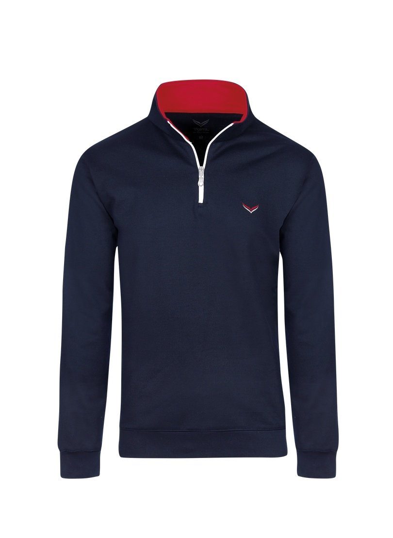 Trigema Sweatshirt TRIGEMA Sweatshirt mit Kragen und Reißverschluss günstig online kaufen