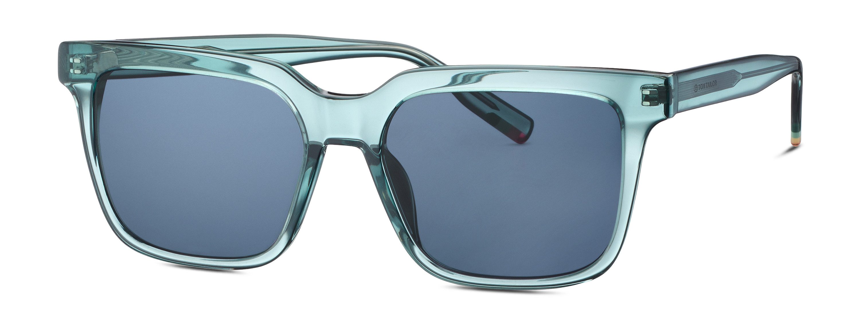 TOM TAILOR Sonnenbrille Modell 676015 Form Karree/Soft, Logoschriftzug auf Bügel, Kunststofffassung