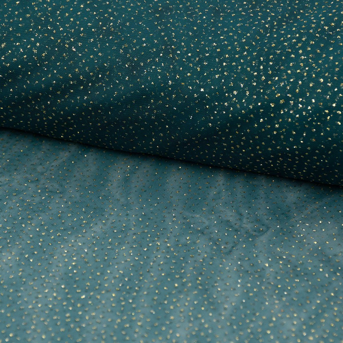 SCHÖNER LEBEN. Stoff Tüllstoff Meterware mit Glitzer Glitzertüll in verschiedenen 1,50m, mit Metallic-Effekt
