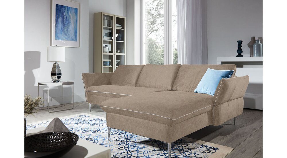 Stylefy Ecksofa Franco, L-Form, Eckcouch, mane links oder rechts bestellbar, frei im Raum stellbar, Modern Design, inklusive Kopfteil- und Armlehnenverstellung, mit Relaxfunktion