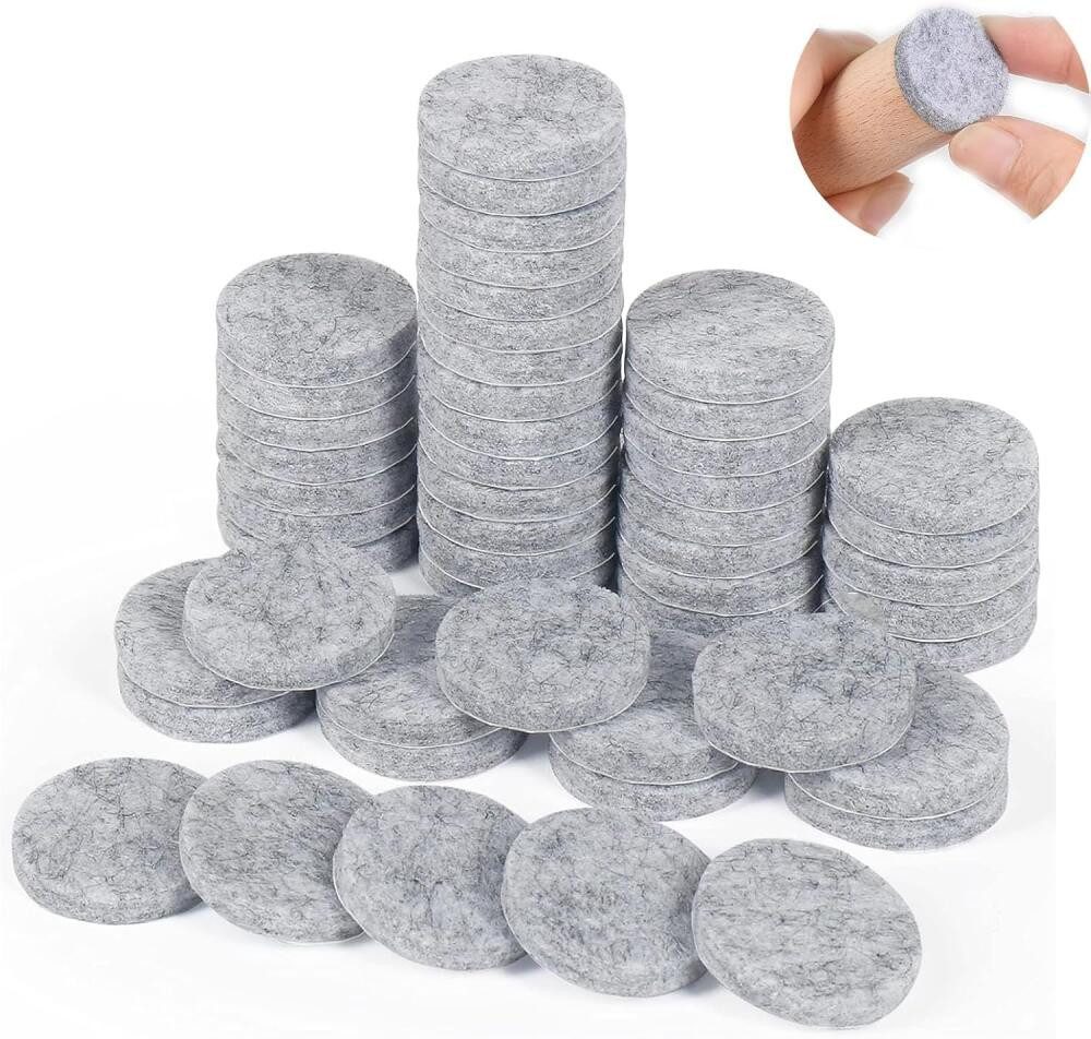 FELIXLEO Möbelkufe 60 Stück Selbstklebende Filzgleiter Rund 50 Millimeter Möbelgleiter, (6-St)