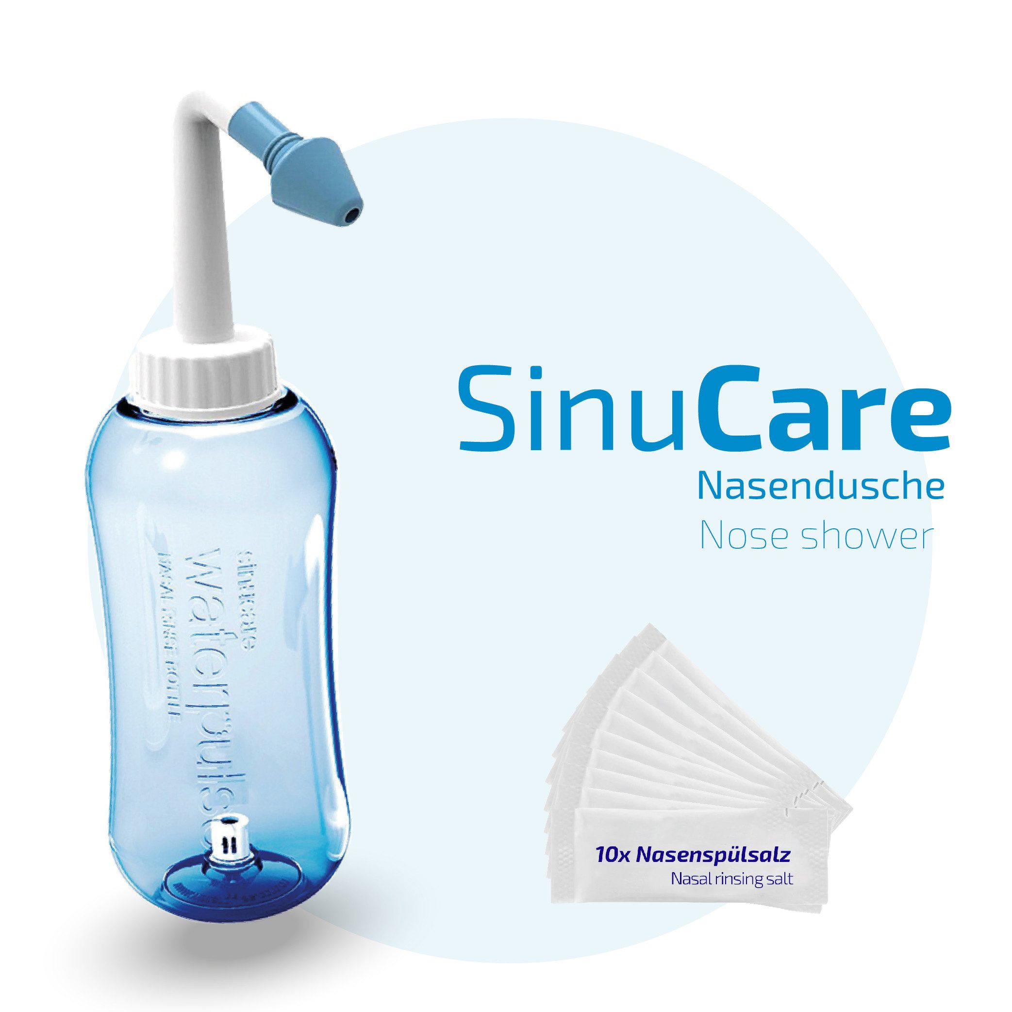 Nasivent Nasendusche Nasivent SinuCare - Nasendusche inkl. Nasenspülsalz, Für Erwachsene und Kinder ab 12 Jahre