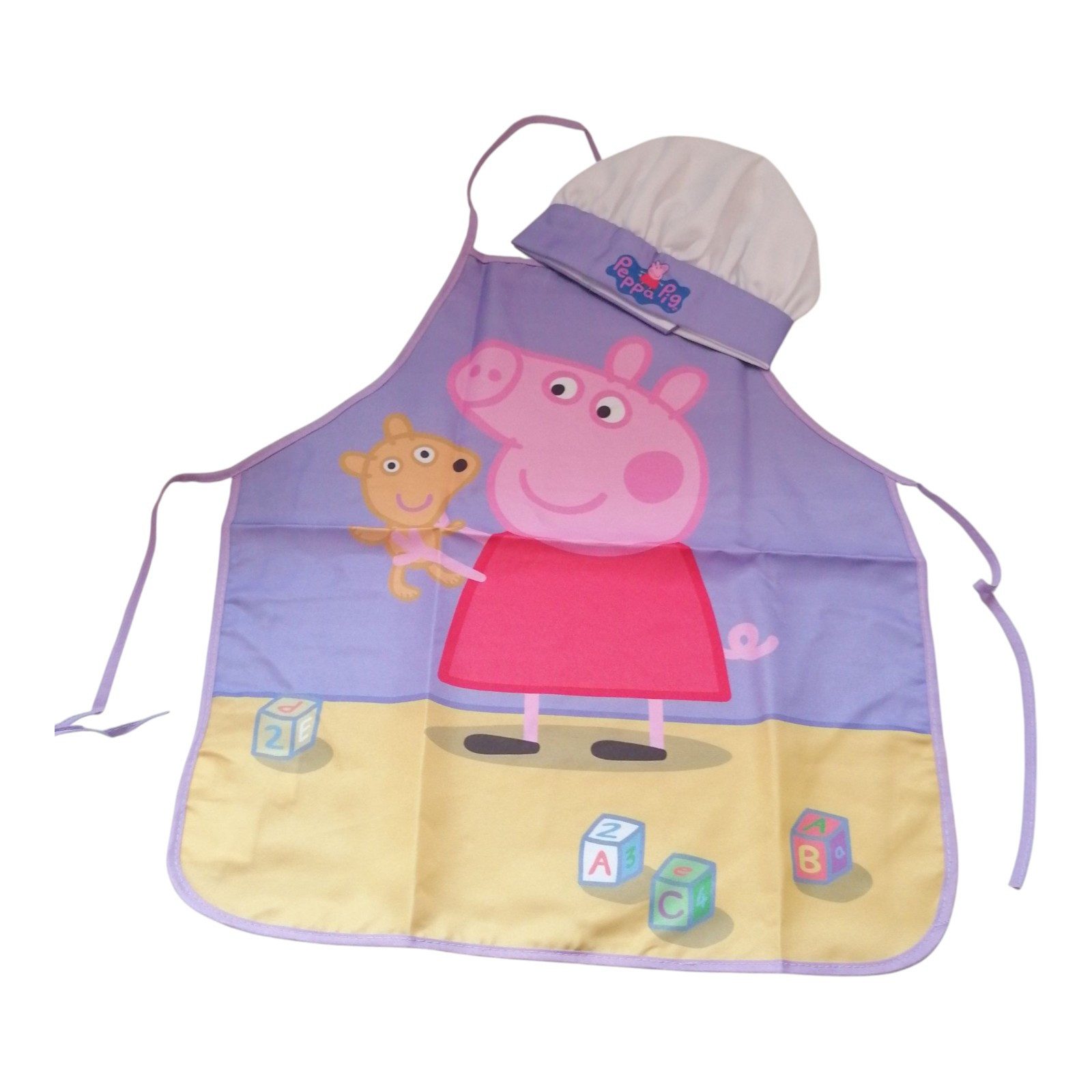 Peppa Pig Kochschürze Peppa Pig Kinder Kochschürzen-Set „Peppa und die Würfel“, Schürze +