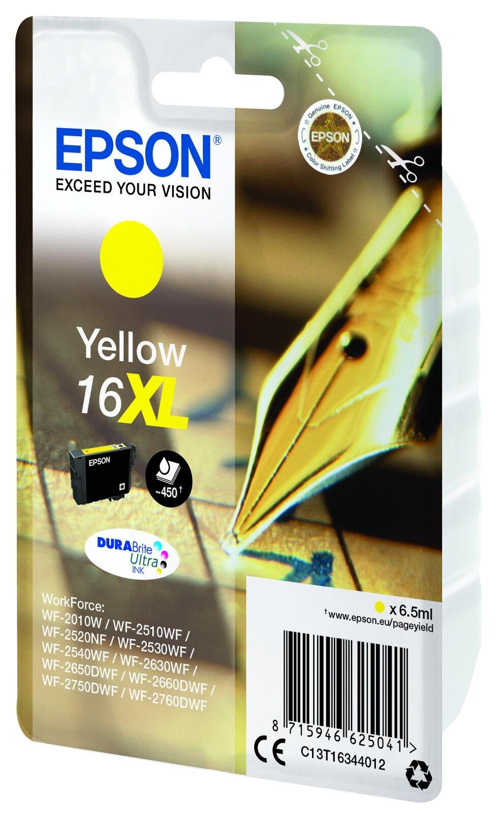 Thumbnail - Epson Epson 16XL Füller Druckerpatrone gelb Tintenpatrone