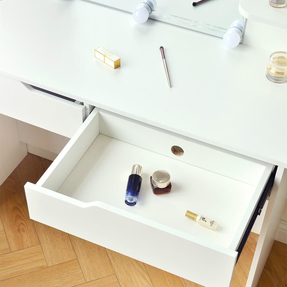 HOME DELUXE Schminktisch KYLIE - 130 x 80 x 40 cm, einstellbare LED Beleuch günstig online kaufen