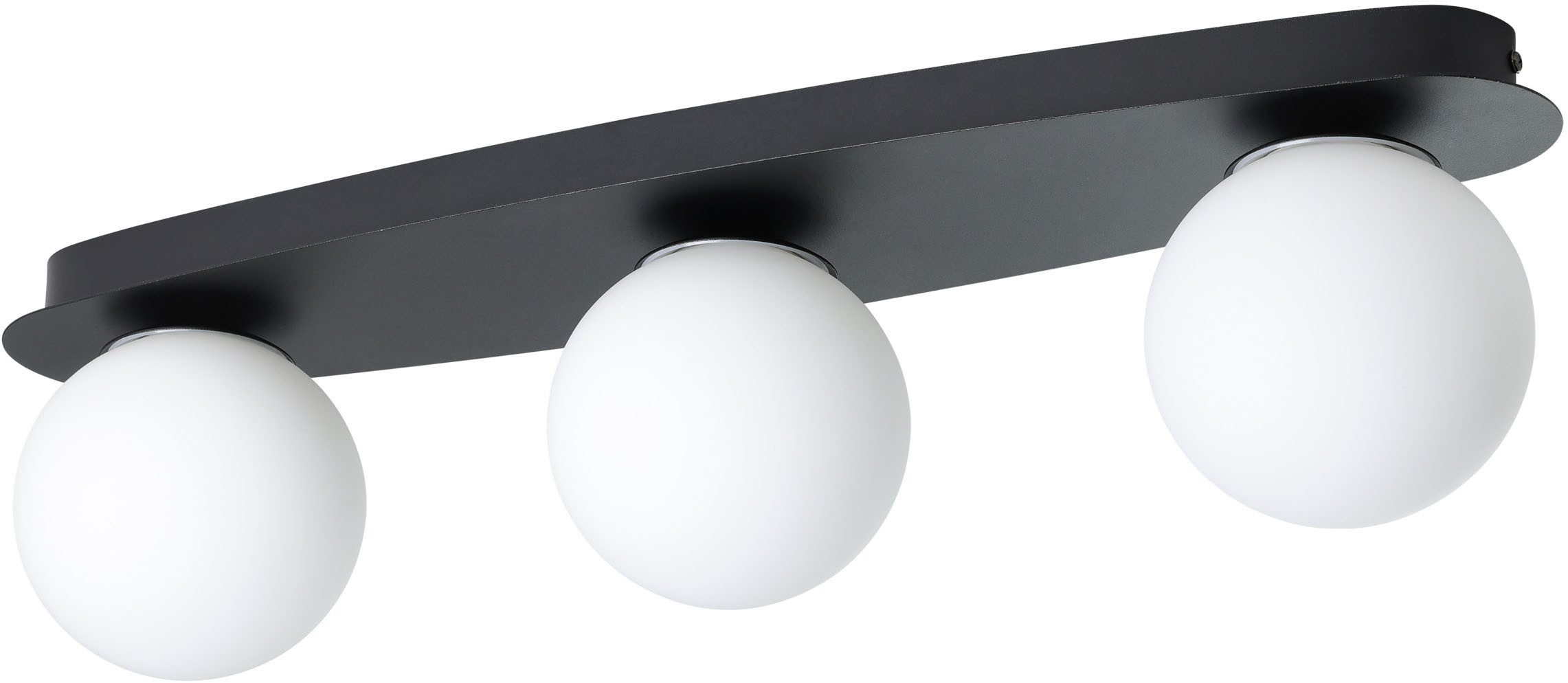 EGLO Deckenleuchte CASTROVIDO Wand- / Deckenlampe - Stahl - G9 - 3X4,2W - IP44, Leuchtmittel wechselbar, Wohzimmerlampe, Esszimmerlampe, Flur, Schlafzimmer, L58 x B13 x H16 cm