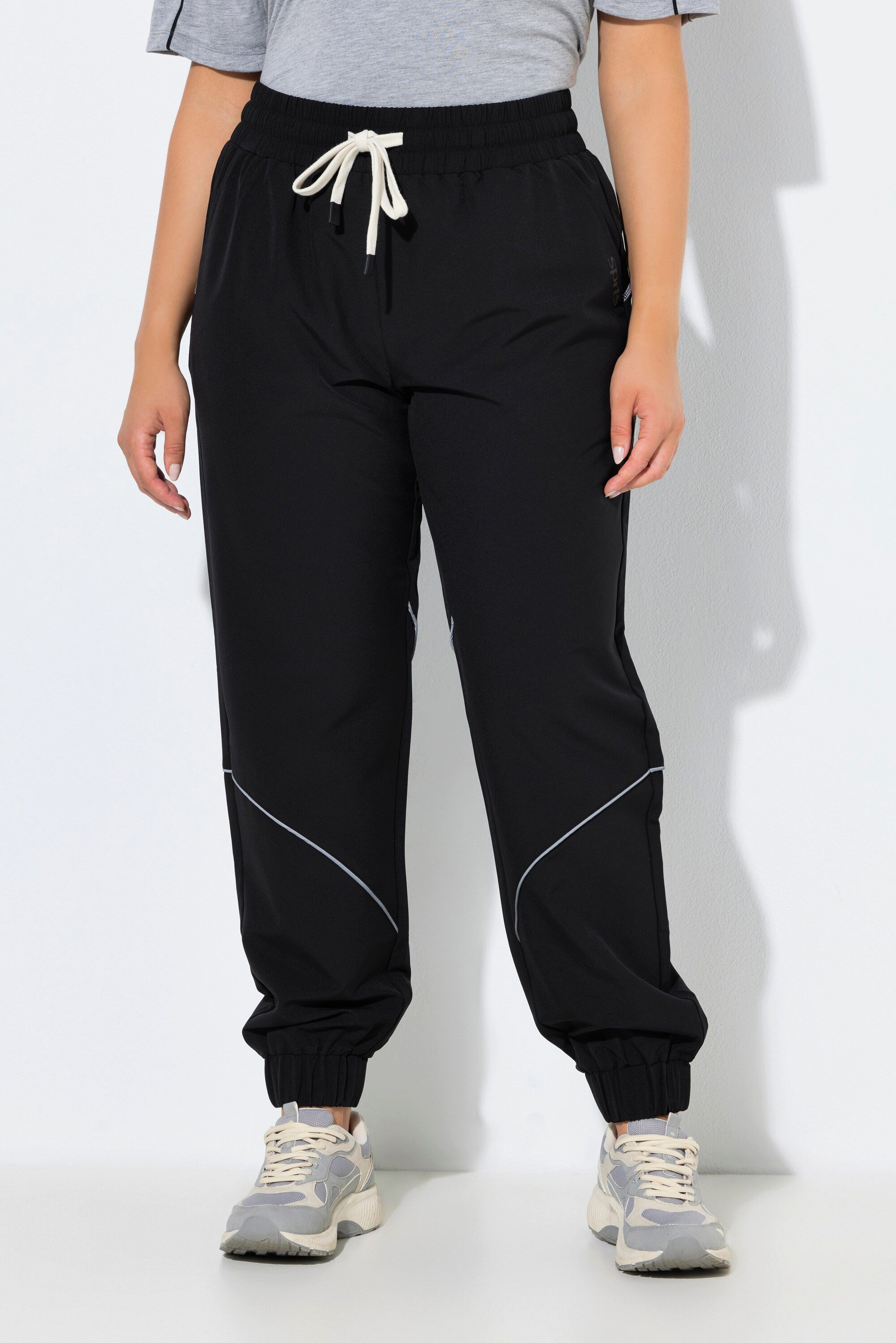 Ulla Popken Jogginghose Funktions-Trainingshose wasserabweisend Reflektor