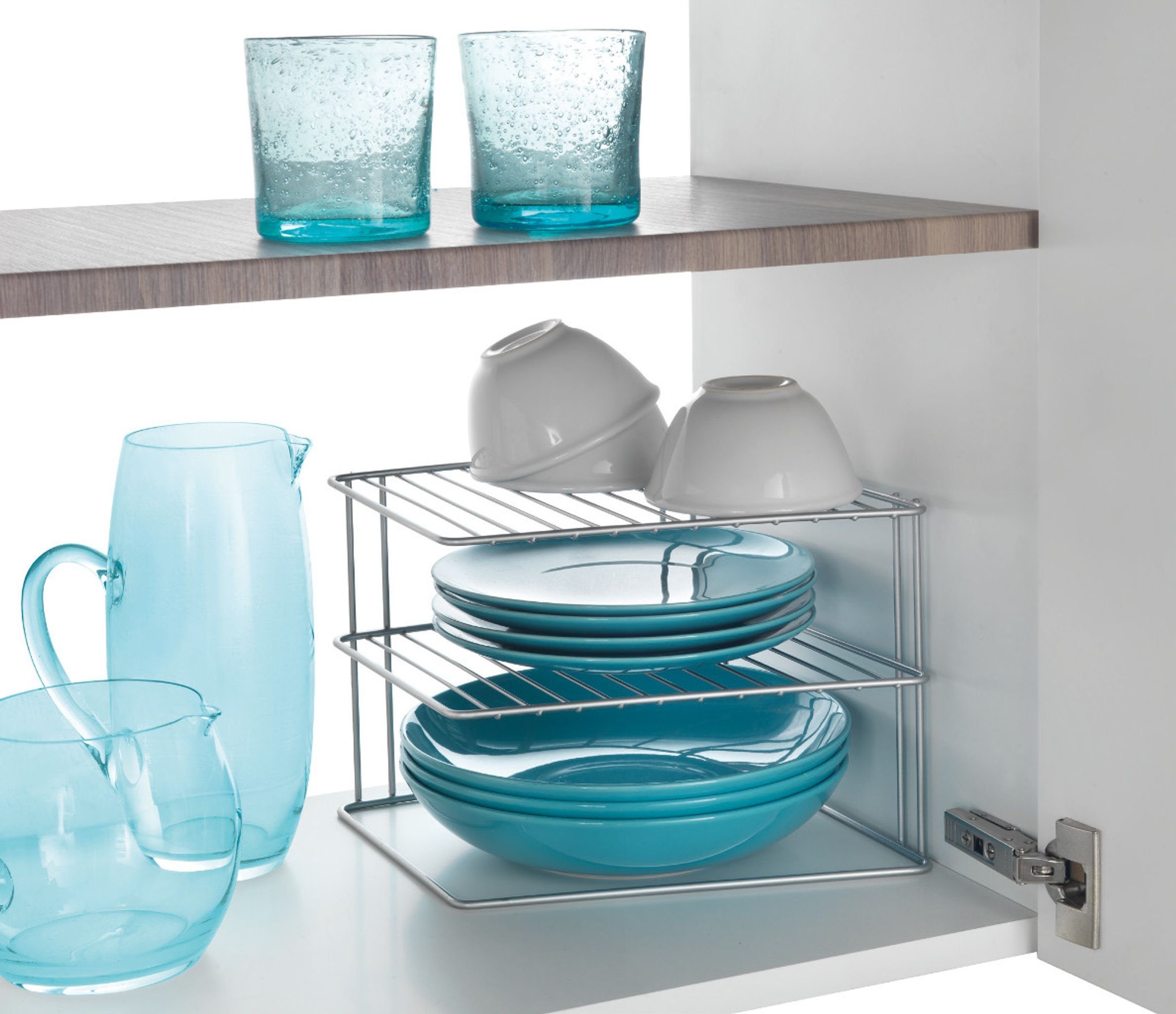 Metaltex Schrankeinsatz Küchenschrank Tellerregal Eckschrankeinsatz Eckrega günstig online kaufen