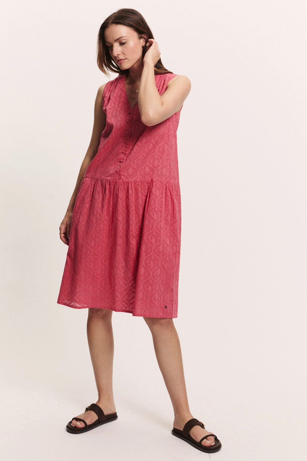 Tranquillo Sommerkleid Kleid Lenaa in Batist Optik aus GOTS GOTS-zertifiziertes Bio-Baumwollkleid in Batist-Optik