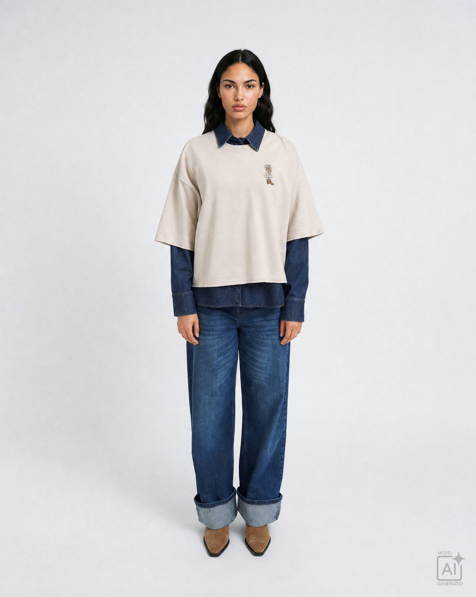Smith & Soul T-Shirt mit Print, Boxy Fit