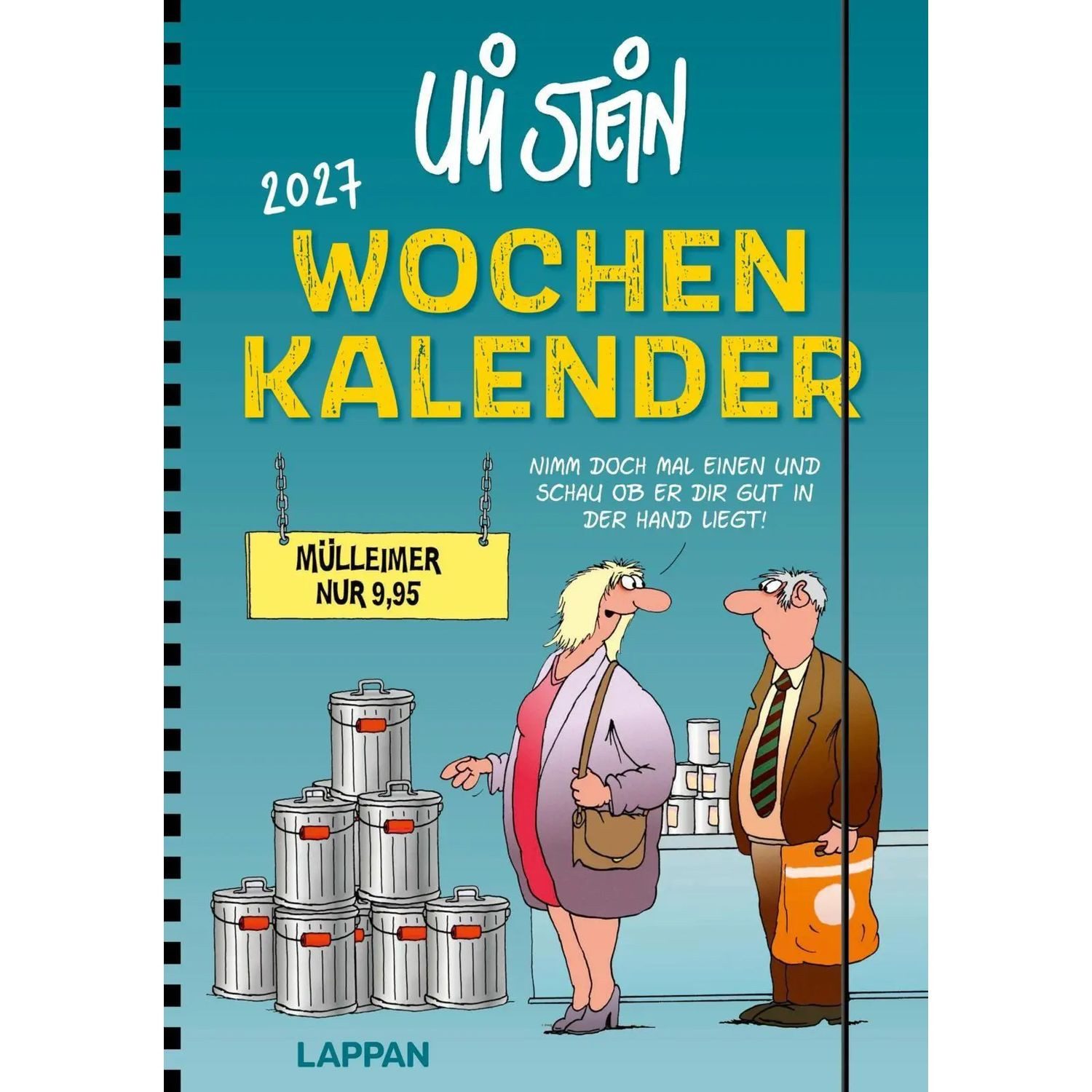 Lappan Verlag Taschenkalender Uli Stein Wochenkalender 2027: Taschenkalender mit Spiralbindung...