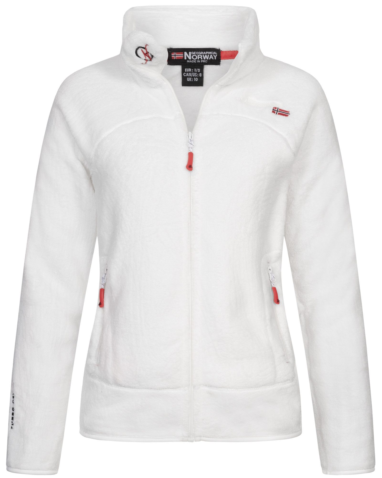 Geographical Norway Fleecejacke Damen Teddy Fleece Jacke Herbst Winter Jack günstig online kaufen