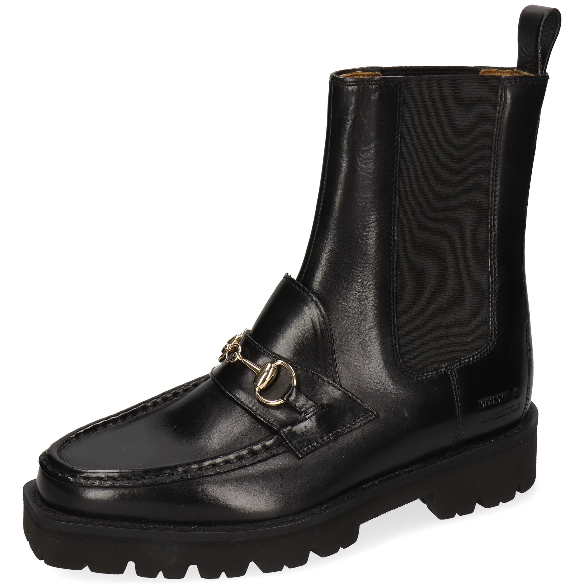 Melvin & Hamilton Gianna 29 Leder-Chelsea Boots für Damen Stiefelette Plateausohlen, Echtes Leder, Vegetabile Gerbung