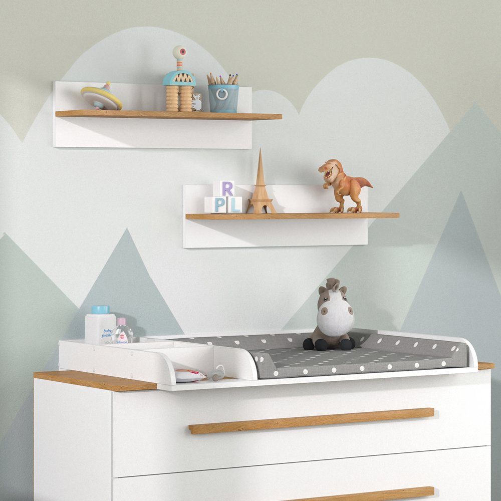 VitaliSpa® Wandregal Malia, Weiß/Weiß, 70 x 20 cm günstig online kaufen