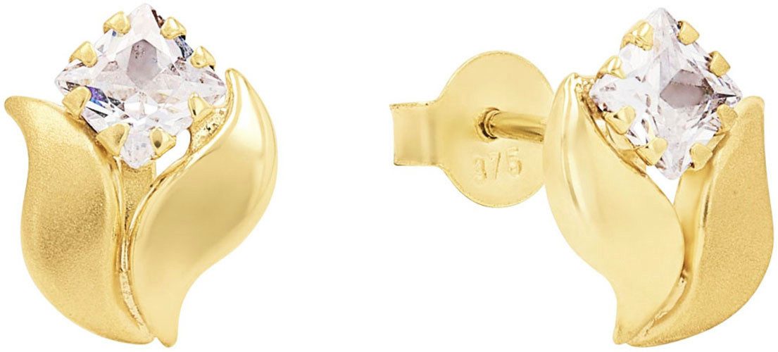 Amor Paar Ohrstecker, mit Zirkonia (synth)