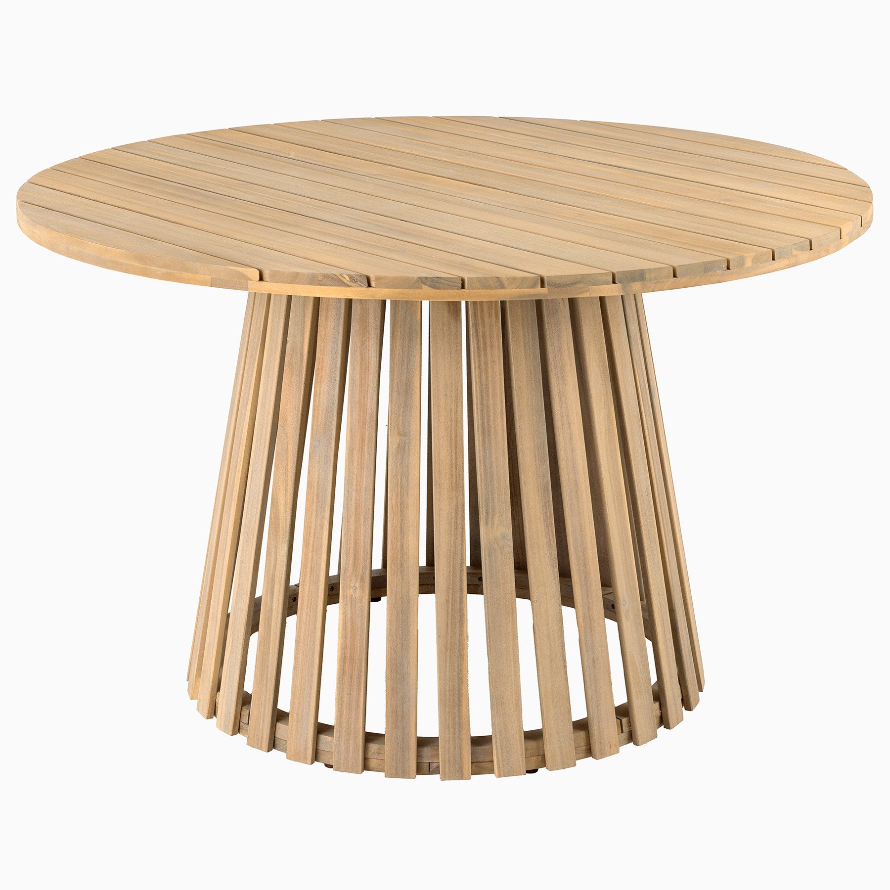 riess-ambiente Gartentisch KOPENHAGEN 120cm natur – rund, wetterfest, Massi günstig online kaufen