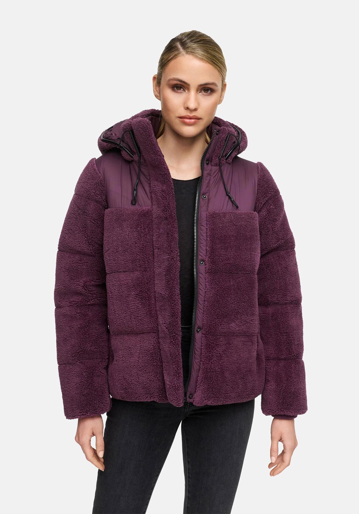 Marikoo Winterjacke Kaguraa warme Teddyfell Sherpa günstig online kaufen