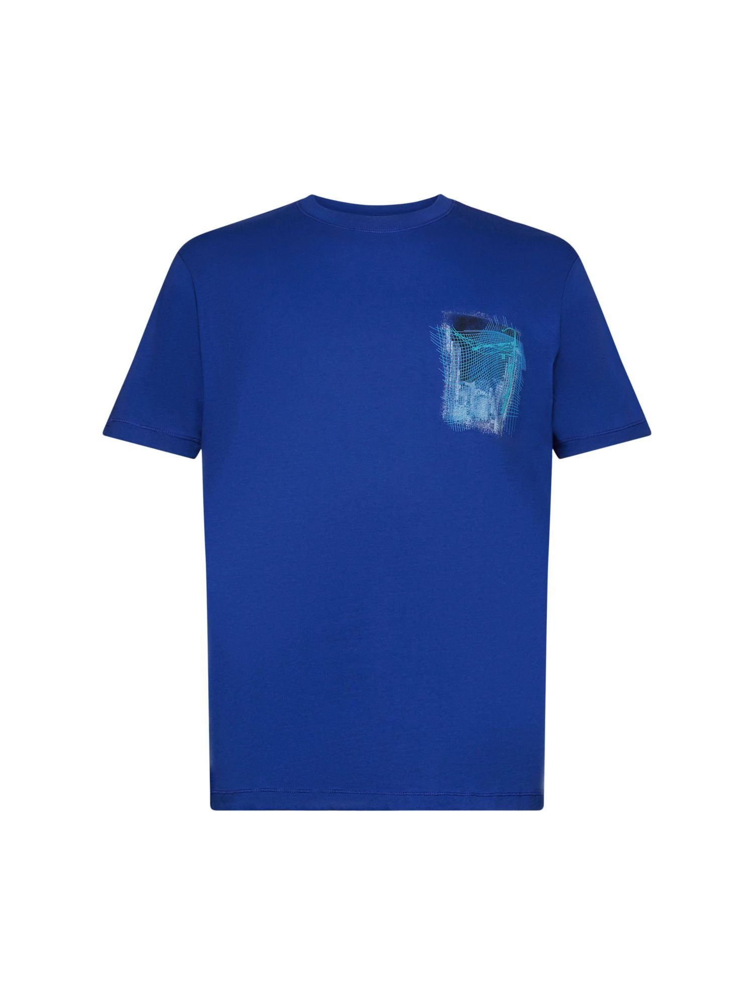 edc by Esprit T-Shirt Print-T-Shirt aus nachhaltiger (1-tlg) Baumwolle INK