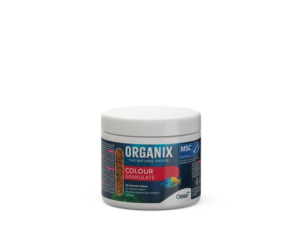 Fisch-Futterspender ORGANIX Colour Granulate 175 ml Futter für Aquariumfische