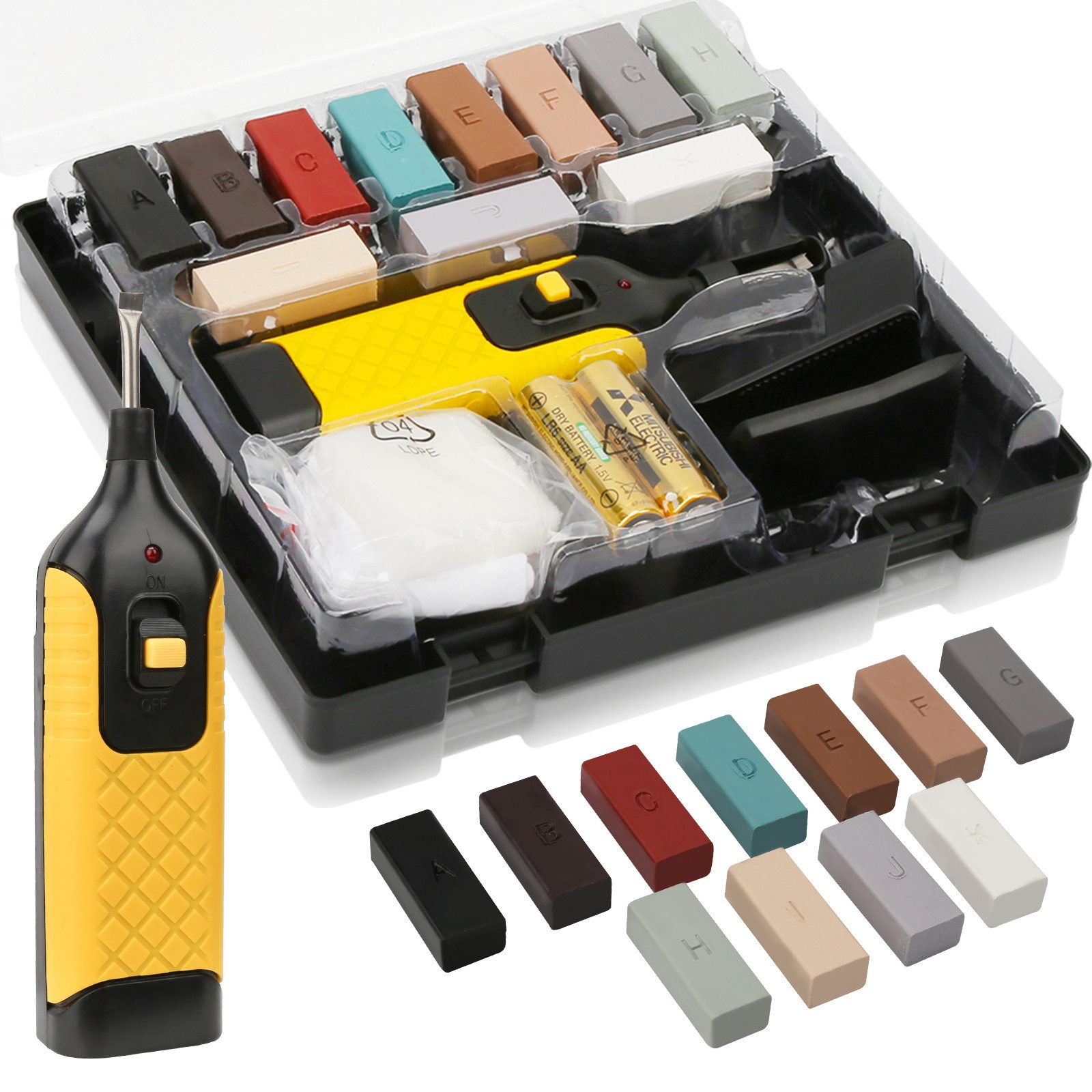 Clanmacy Boden-Reparaturset Fliesen Reparaturset Steingut Kacheln Laminat H günstig online kaufen