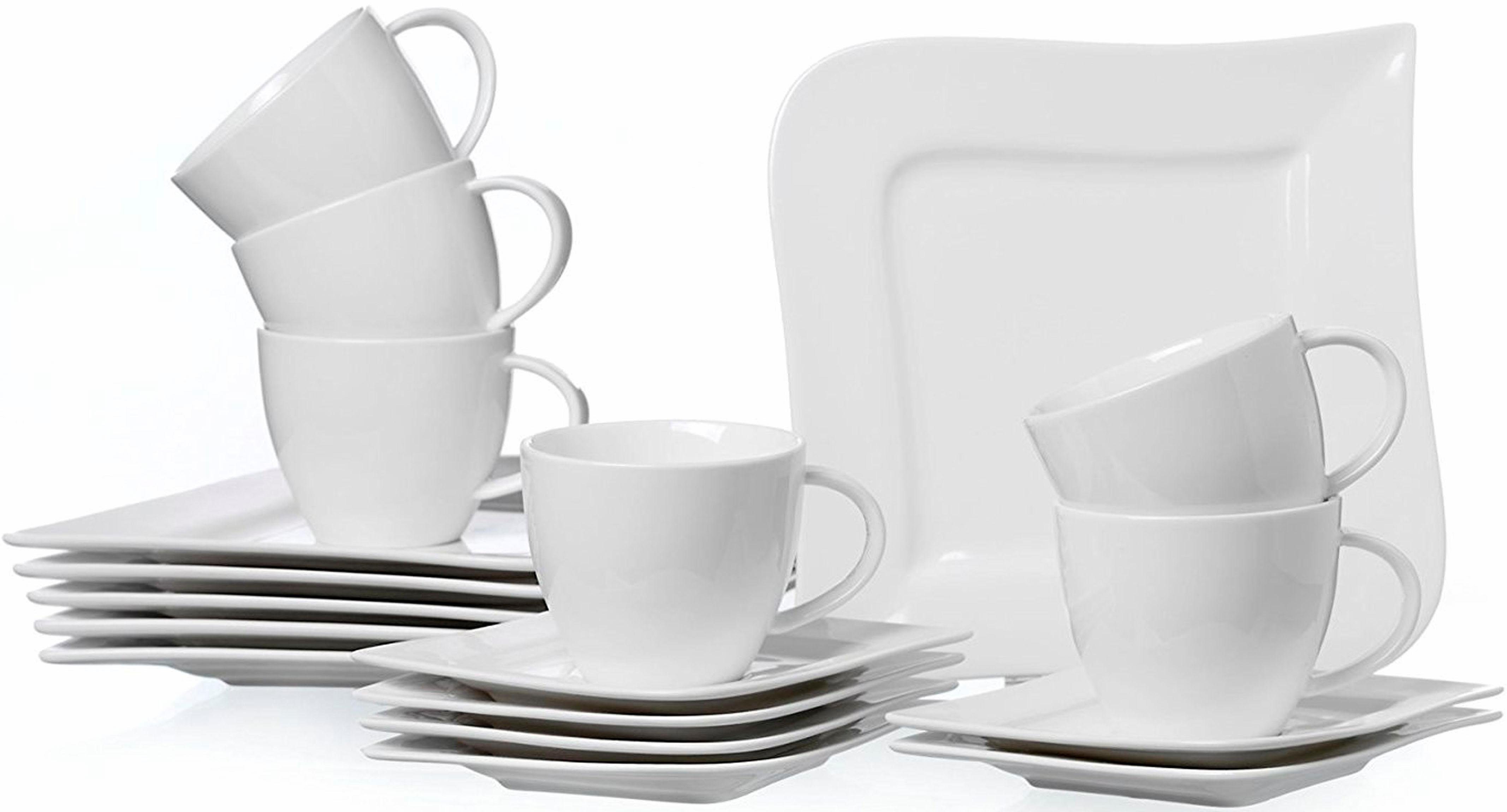 18 Geschirr-Set, Personen, Personen Ritzenhoff Porzellan, Melodie Service Kaffeeservice & Breker Teile, 6 6 für (18-tlg),